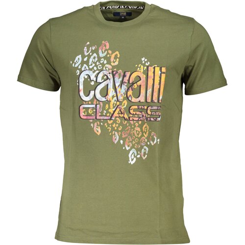 Cavalli Class T-SHIRT SHORT SLEEVE MAN GREEN Cene