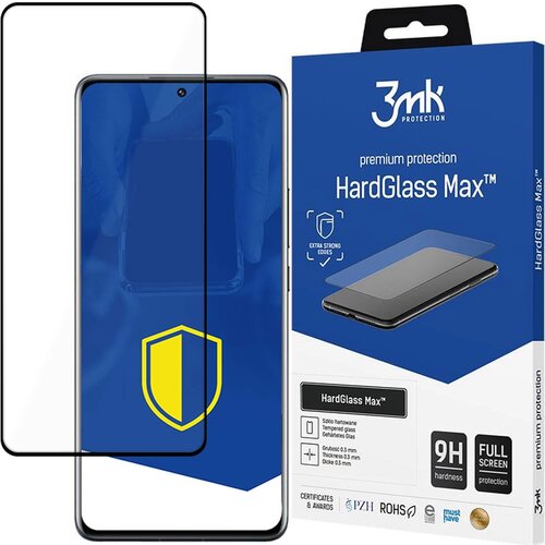 3mk HARDGLASS MAX BLACK ZA XIAOMI 12 PRO 13 PRO OVITEK IZ KALJENEGA STEKLA, (21977462) Slike
