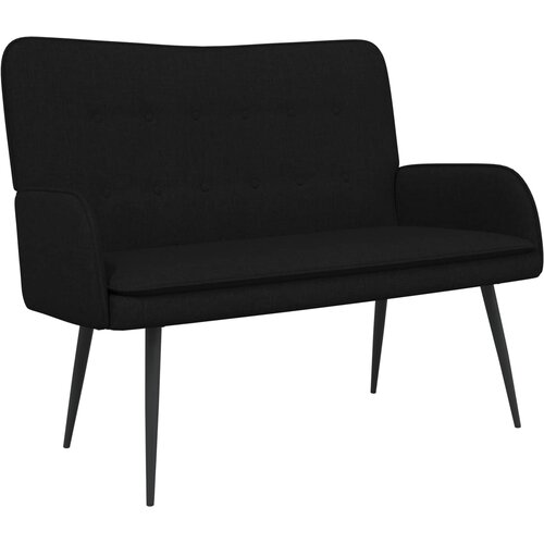 SOFA za dvije osobe Crna 115 x 61 x 87 cm Tkanina Slike