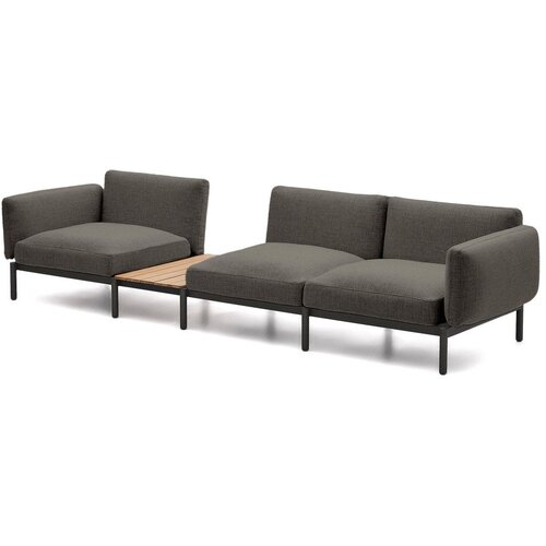 Kave Home Tamno siva podstavljena vrtna sofa Sorells &amp;ndash; Slike