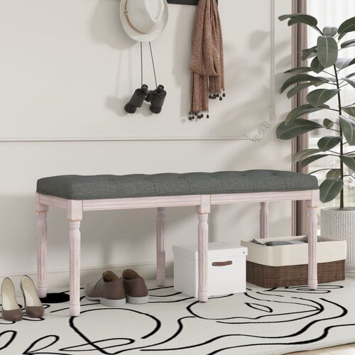vidaXL Klop temno siva 110x40x49 cm blago Cene