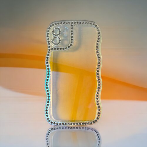  futrola sedef cirkon za iphone 14 pro (6.1) narandzasta Slike