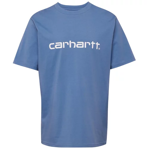 Carhartt WIP Majica tamno plava / bijela
