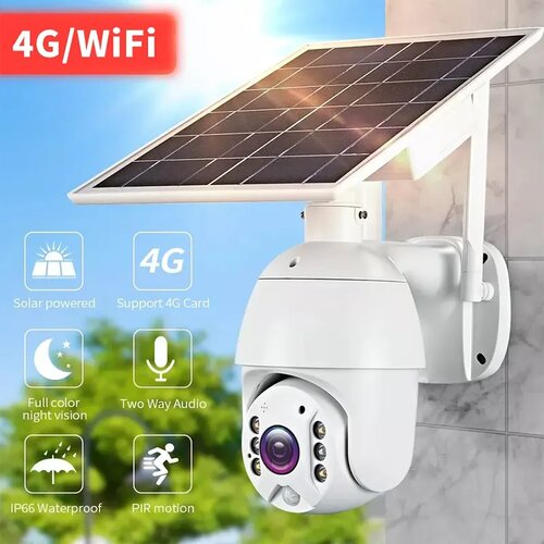  Inteligentna solarna WiFi i 4G PTZ nadzorna kamera sa noćnim režimom Cene