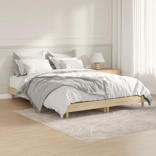  za krevet boja hrasta 135x190 cm od konstruiranog drva