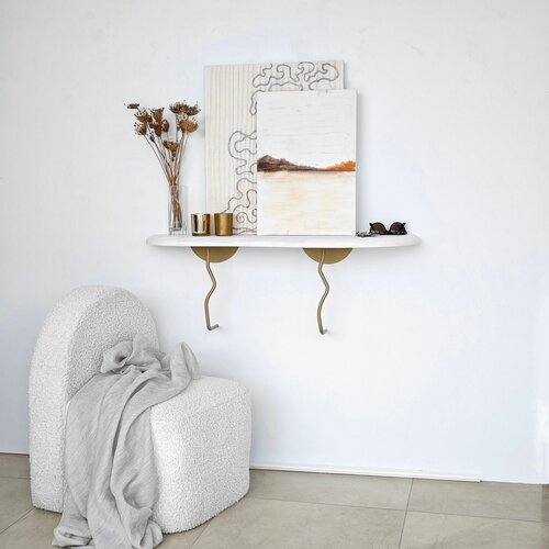 HANAH HOME edera - gold, white goldwhite wall shelf Slike
