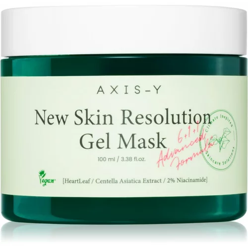 AXIS_Y 6+1+1 Advanced Formula New Skin Resolution Gel Mask umirujuća gel maska sa učinkom hlađenja 100 ml