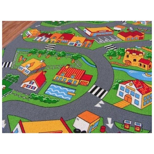 RugsX Preproge Otroška talna obloga ulice LITTLE VILLAGE 300x400 cm Večbarvna Cene