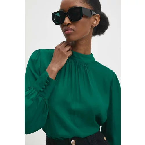 Answear Lab Majica ženska, zelena barva