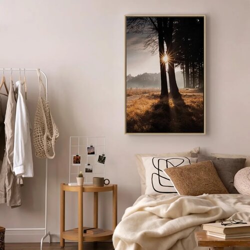  Slika - We Are a Ray (1 Part) Vertical 60x90 U prirodnom drvenom okviru Slike