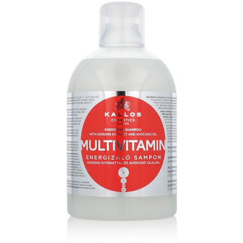 Kallos Cosmetics multivitamin &amp;scaron;ampon za suhe in po&amp;scaron;kodovane lase 1000 ml za ženske Slike