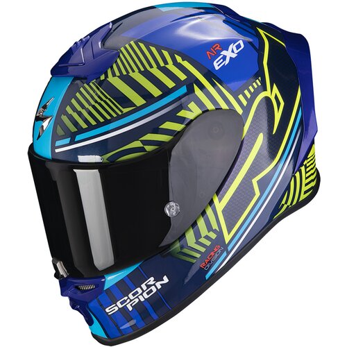 Scorpion Kaciga za motor EXO-R1 EVO AIR VICTORY, Plavo-Žuta Slike