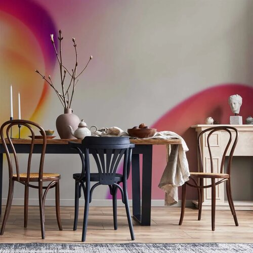  Foto tapeta - Abstraction - Shapes - Juicy Yellow and Violet-Pink 100x70 Cijene