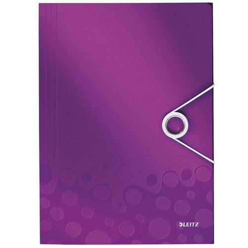 Esselte Leitz mapa s klapo in elastiko wow, a4, vijola 45990062 Slike