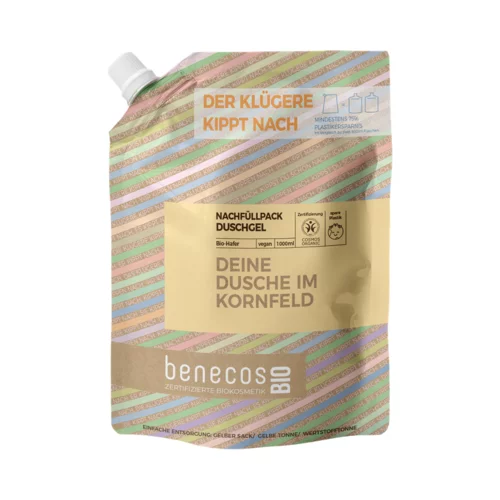 Benecos benecosBIO gel za prhanje "Deine Dusche im Kornfeld" - 1.000 ml