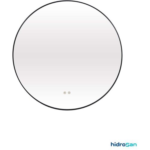 Hidrosan Led ogledalo sa crnim ramom i funkcijom odmagljivanja fi60cm Hidro Cene