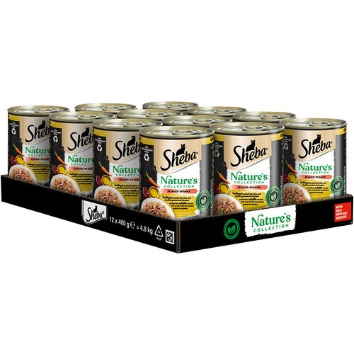 Sheba Nature's Collection 12 x 400 g - Perutninski koktajl z jetri in ribjim oljem ter korenjem v omaki Cijene