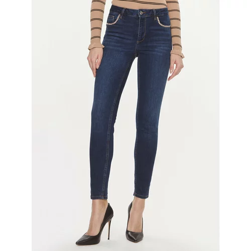 Liu Jo Jeans hlače UF3013 D4850 Modra Skinny Fit