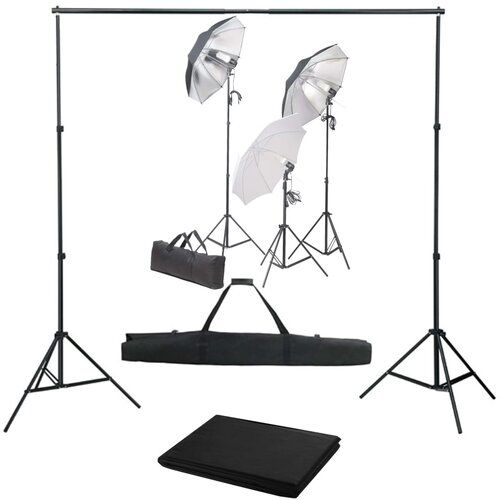  Komplet za fotografski studio sa setom svjetiljki i pozadinom Cijene