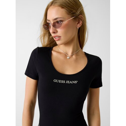 Guess Jeans Bodi majica črna / bela Slike