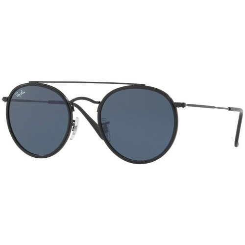 Ray-ban Round Double Bridge RB3647N 002/R5 ONE SIZE (51) Črna/Siva Slike