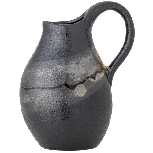Bloomingville Temno siva vaza iz kamenine (višina 15 cm) Alvena – Cene