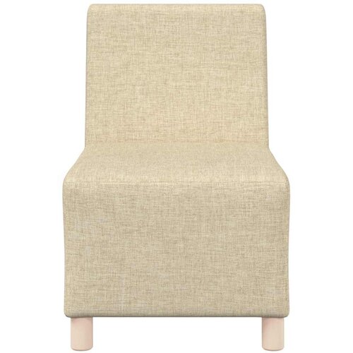  Modularna sofa bez naslona 3 pcs Krema 55 x 74 x 82 cm tkanina Slike