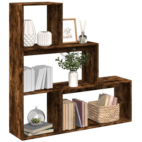 VidaXL Pregrada / regal za knjige 3 razina hrast 123x29x123 cm drveni Slike