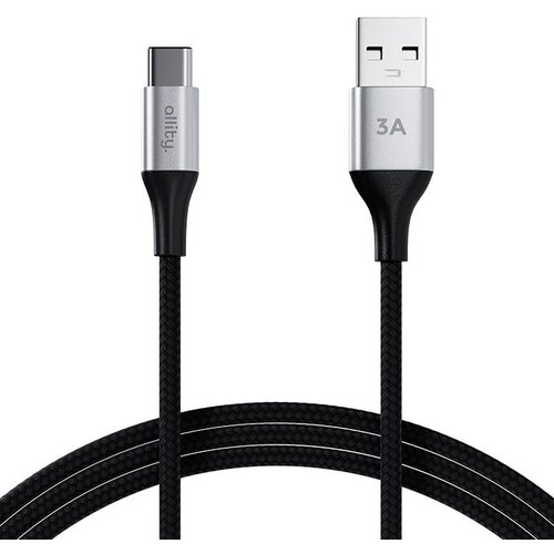 ALLITY kabel USB-a na USB-c 1metar 3A CRNI Slike