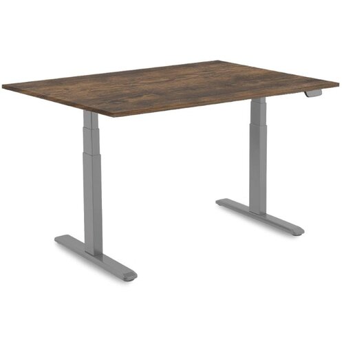 Ipotools dvižna pisalna miza ipohome premium plus siva - rustikalno rjava - 160x80cm Slike
