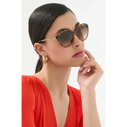 Armani Exchange Sončna očala ženski, rjava barva