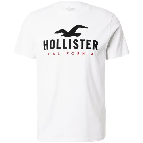 Hollister Majica krvavo rdeča / črna / bela