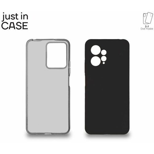 Just In Case Xiaomi Redmi Note 12 2u1 Extra case MIX paket maski za telefon CRNI Slike