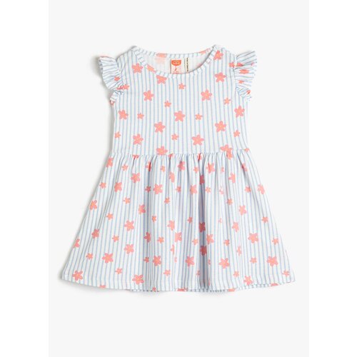 Koton Patterned Ecru Baby Standard Dress 3smg80027ak Slike