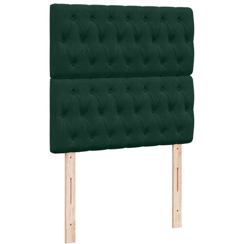 Box spring krevet s madracem tamnozeleni 90x200 cm bar&amp;scaron;unasti Slike