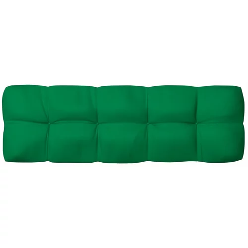 vidaXL Blazina za kavč iz palet zelena 120x40x10 cm