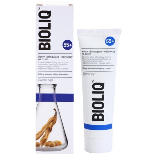 Bioliq 55+ hranilna krema z lifting učinkom za intenzivno obnovitev in učvrstitev kože 50 ml Cene