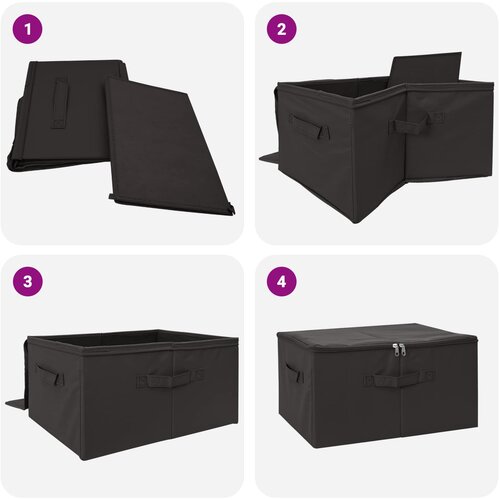  Kutija za spremanje 2 pcs Antracit 55 x 35 x 32 cm Slike