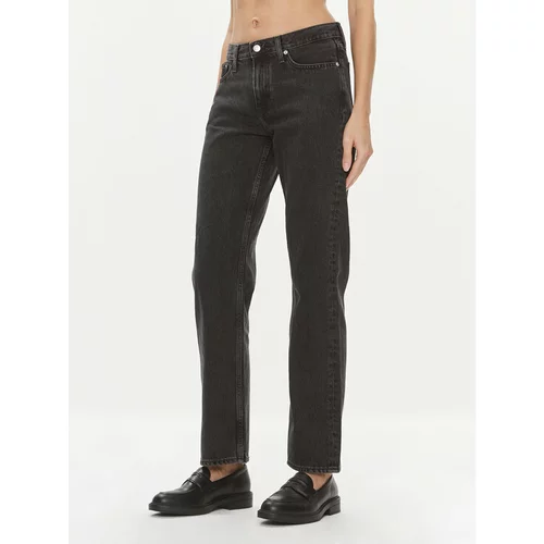 Calvin Klein Jeans Jeans hlače J20J222434 Črna Straight Fit