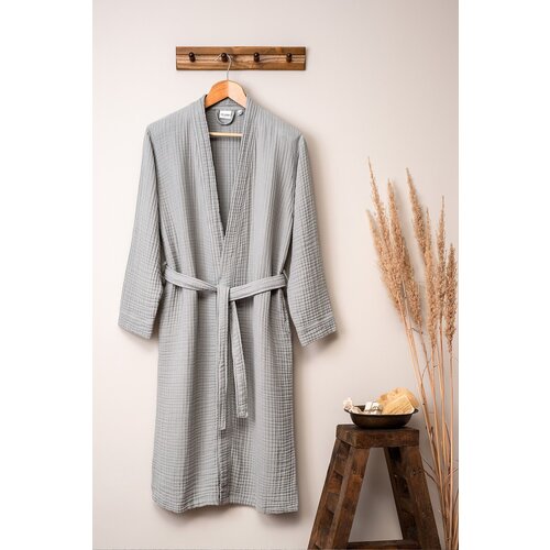  Siv kopalni pla&amp;scaron;č iz muslina velikosti L/XL Kimono &amp;ndash; Slike