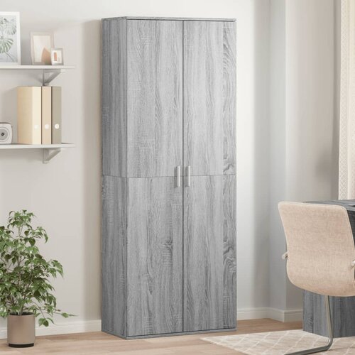 vidaXL Visoka omara siva sonoma 70x35x180 cm inženirski les Cene