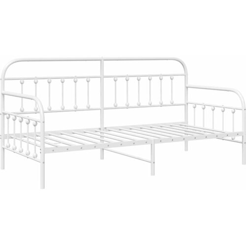  Krevet na kat Bijelo 100 x 200 cm Čelik s prahom premazan Slike