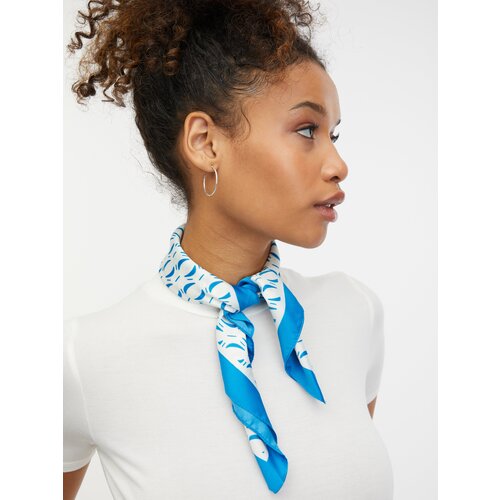 Orsay Blue and White Women's Patterned Satin Scarf - Women's Cijene