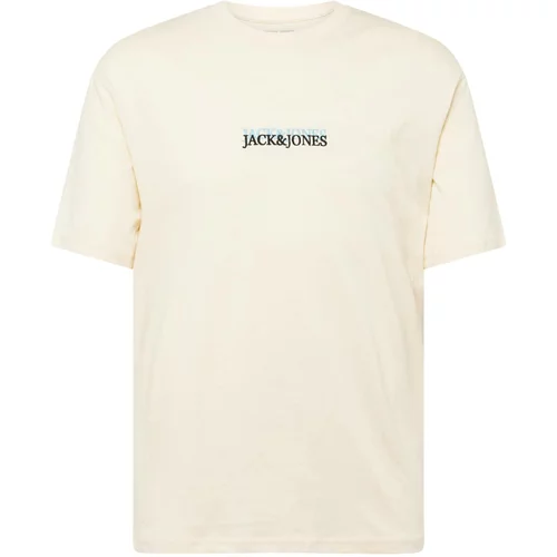 Jack & Jones Majica 'LAFAYETTE' kremna / svetlo modra / črna