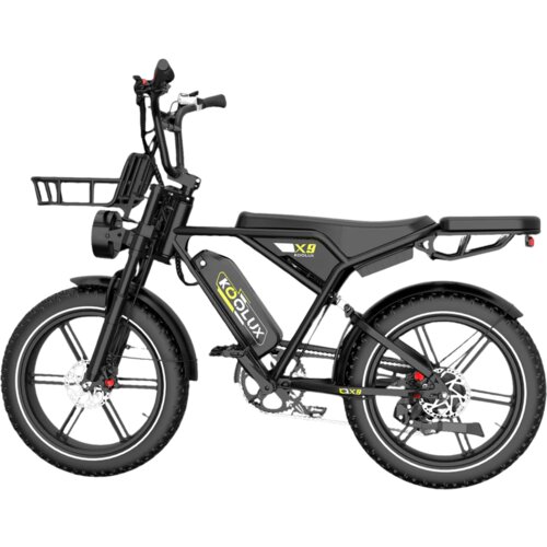 Koolux Električno kolo X9, dvojna sedeža, 20"*4.0, debelo kolo, črno, (5000008968) Cene
