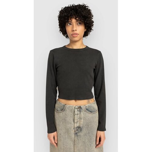 Element Icon Crop Majica z dolgimi rokavi off black Cene