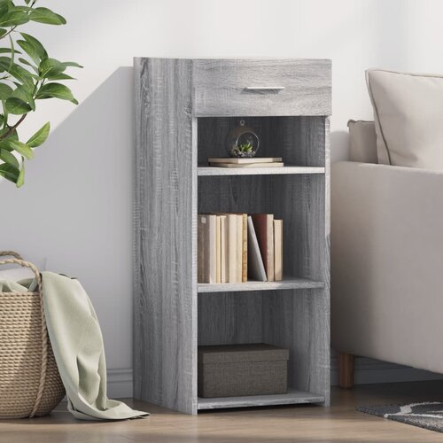  Komoda siva boja hrasta 40 x 42,5 x 93 cm od konstruiranog drva Cene