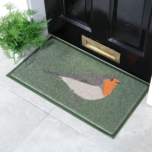 Artsy Doormats Predpražnik 60x90 cm Green Robin &amp;ndash; Slike