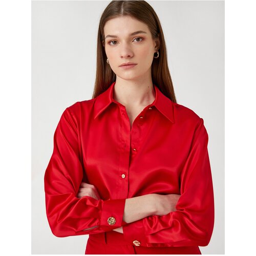 Koton Satin Shirt Long Sleeve Buttoned Slike
