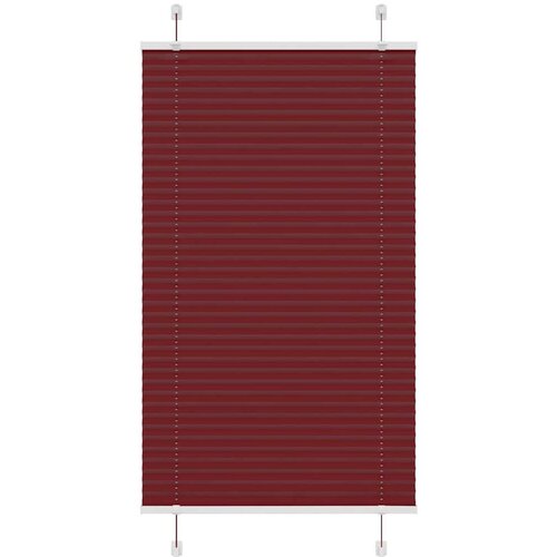 vidaXL Plisirana žaluzija Bordeaux Red 80x150 cm Širina tkanine 79,4cm Cene